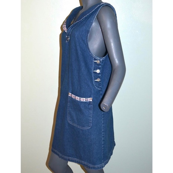 Nautical Denim Sheath Dress - Picture 2 of 15